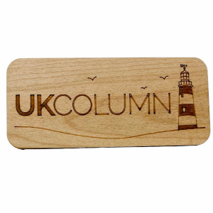 UK Column Engraved Wooden Magnet