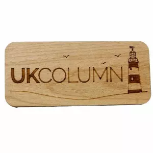 UK Column Engraved Wooden Magnet